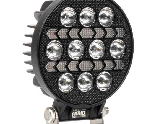 Lámpara de trabajo halógeno led reflector awl76 45w 3000lm 12v 24v amio 04420