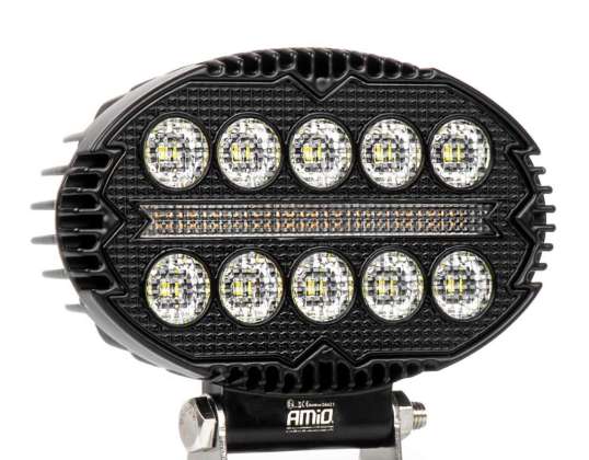Lámpara de trabajo halógeno led reflector awl77 45w 3000lm 12v 24v amio 04421