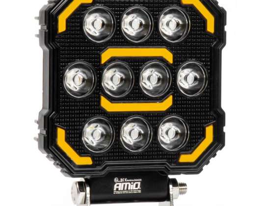 Lámpara de trabajo halógeno led reflector awl79 48w 3000lm 12v 24v amio 04423