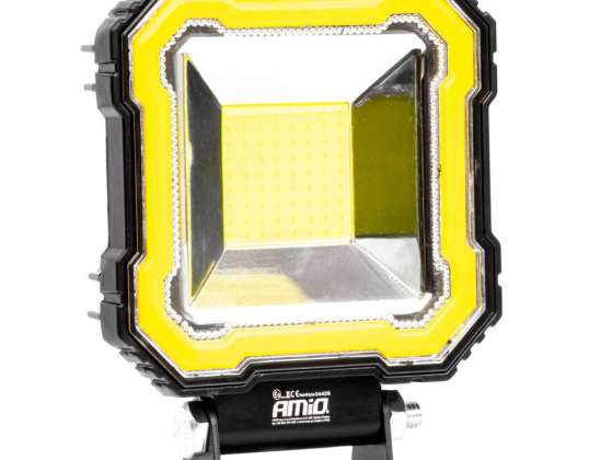 Lámpara de trabajo halógeno led reflector awl82 48w 3600lm 12v 24v amio 04426