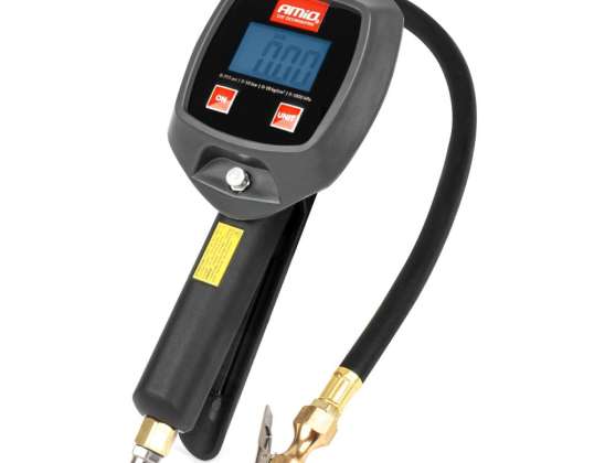 Aufblaspistole mit digitalem Manometer 18 bar amio 04482