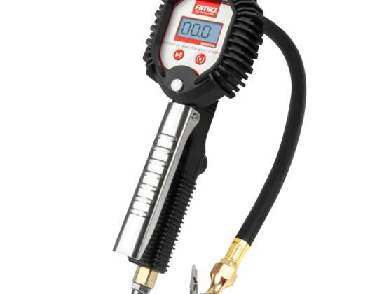 Aufblaspistole mit digitalem Manometer 16 bar amio 04483