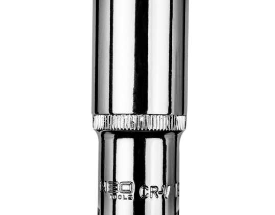 Hex socket 3/8&quot; long. 19 mm