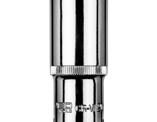 Hex socket 3/8" long. 20 mm