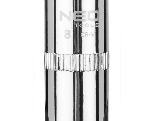Sekskantet hylse 1/4". 8 mm. superlock