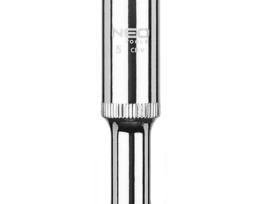 Lange zeshoekige dop 1/4&quot;. 5 mm. superlock