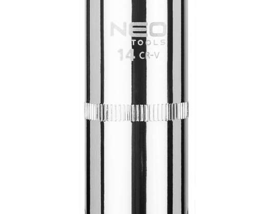 Long Hex Socket 1/4&quot;, 14 mm, superlock
