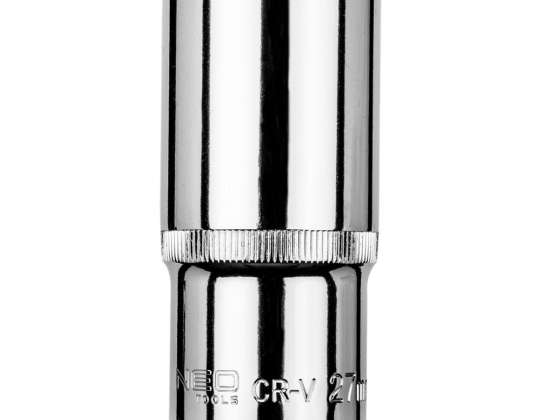 TOP 08 477 Douille hexagonale longue 1/2&quot;. 27 millimètre