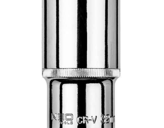 TOP 08 482 Hex socket long 1/2&quot;. 32 mm