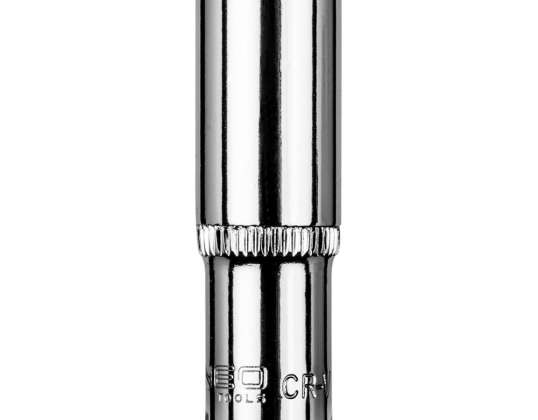 Lange zeskantige dop 1/4&quot;. 10 mm