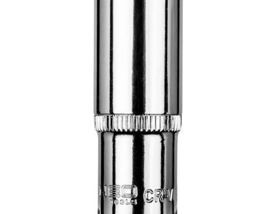 Lang sekskantet hylse 1/4&quot;, 13 mm