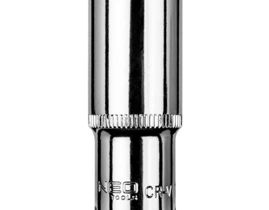 Lang sekskantet hætte 1/4". 14 mm