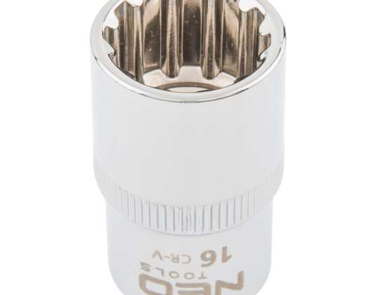 Spline-aansluiting 1/2&quot;, 16 mm