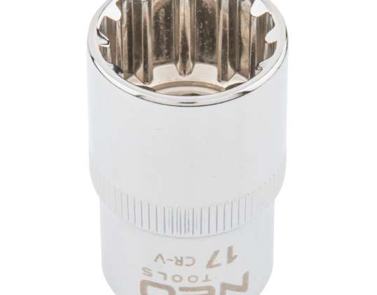 Spline Socket 1/2&quot; 17 mm