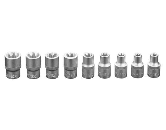 Clés à douille Torx de 1/2 po. Lot de 9 pièces