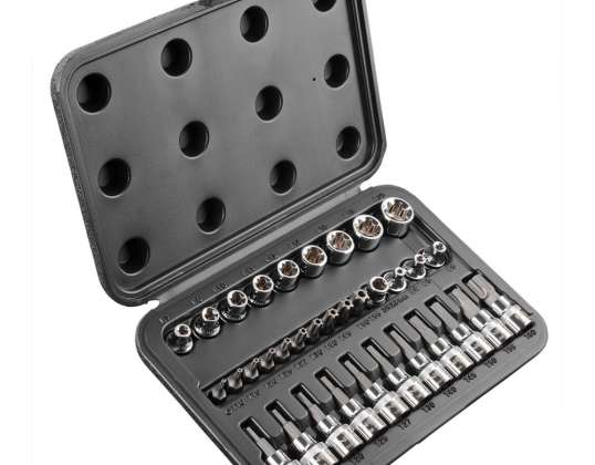 Биты Torx 3/8". набор 34 предмета.