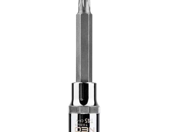 Torx gals 1/2" uzgaļiem. T45 x 100 mm