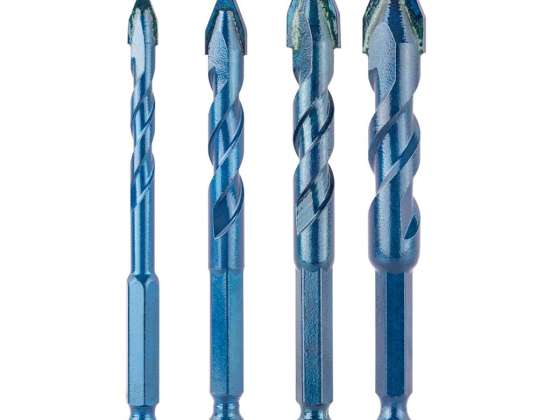 Set de burghie multiple HEX 6.8.10.12 mm