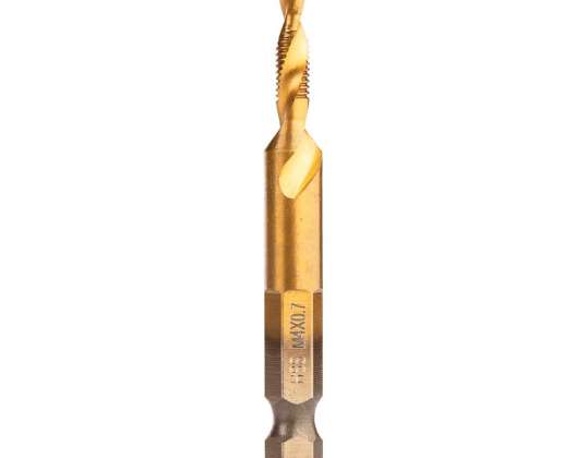 HSS TiN keermestuspuur. M4x0,7mm. Hex