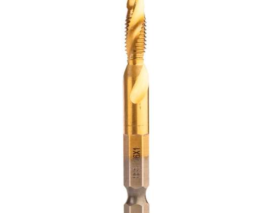 HSS-TiN-Gewindebohrer. M6x1mm. Verhexen