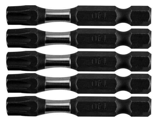 Impact Bits S2. 50 mm. T40   5 pcs.