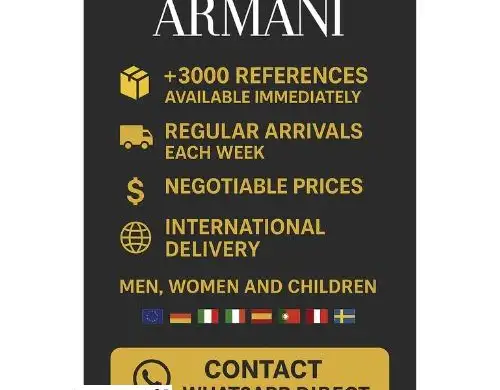 Armani, EA7, Armani Exchange, Armani Jeans Оптовый продавец: мужчины и женщины