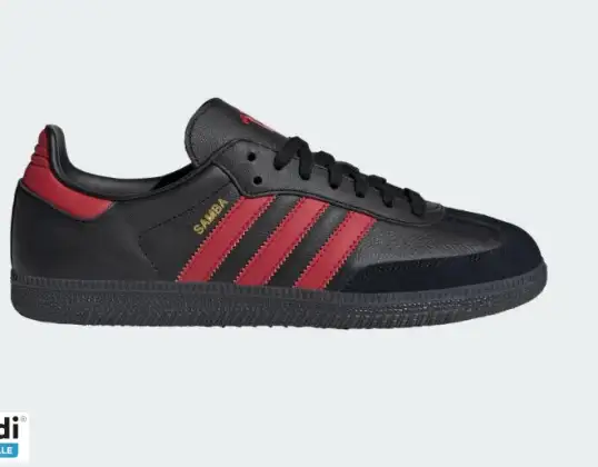 ADIDAS JQ4036 ORIGINALS SAMBA Manchester United ZWART ROOD