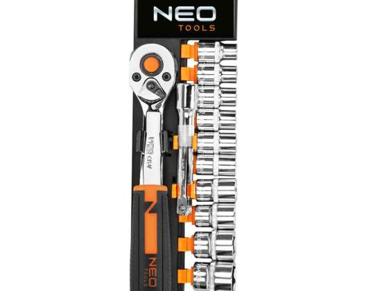 Steeksleutelset 3/8&quot;, 12 stuks.