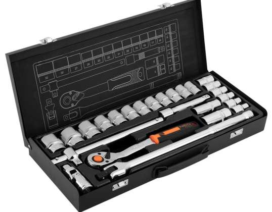 1/2&quot; pipenøkler. Sett med 25 stk. CrV