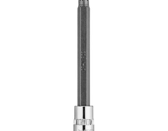 Screwdriver Bit PZ2 on 1/4&quot; Socket. long. 87 mm