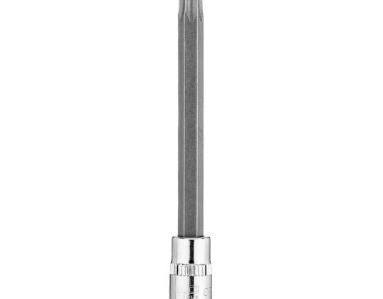Punta TORX TX40 en zócalo de 1/4&quot;. larga. 87 mm