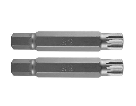 Spline Tip M12 x 75 mm. S2 x 2 pcs.
