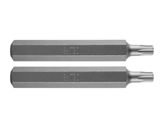 Embout TORX T30 x 75 mm. S2 x 2 pièces.