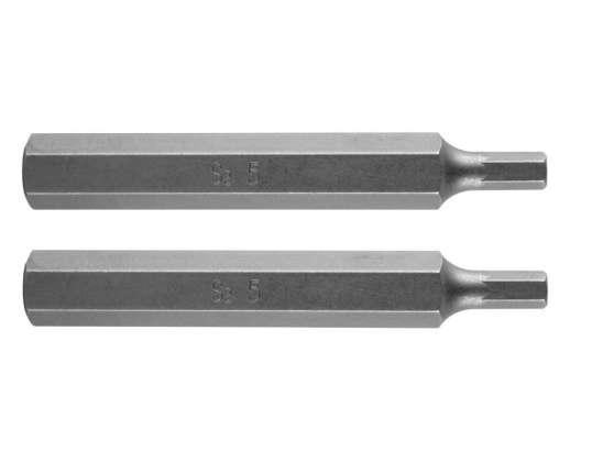 HEX bit 5 x 75 mm. S2 x 2 pcs.
