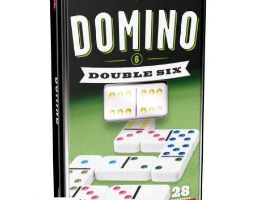 KER 53913 Klassiek dominospel in blik