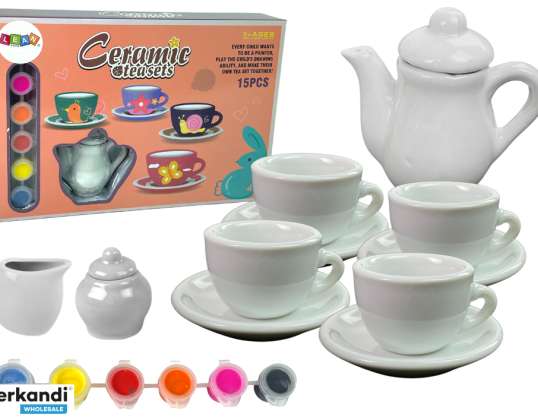 Juego de té DIY Pintura Pintura de porcelana