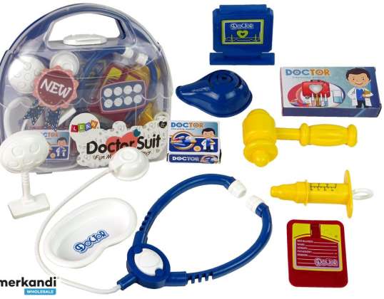 Medical Kit In Suitcase Doctor Stethoscope Syringe