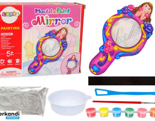 Creative Plastic Set Mirror Form Plaster Paints