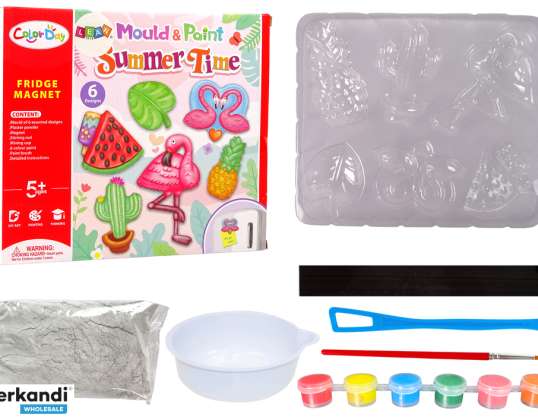DIY Painting Kit Holiday Flamingo Vannmelon Gips Magneter