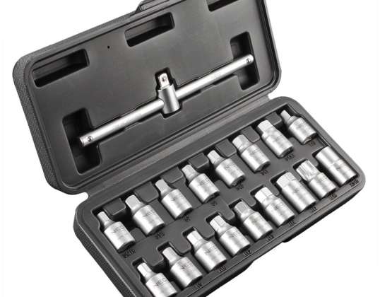 Clés de vidange d'huile 3/8&quot;, ensemble de 18 pièces.