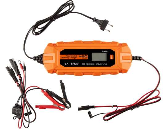 Automatinis įkroviklis 6A/100W  3 150Ah švino-rūgštinėms / AGM / GEL baterijoms