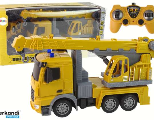 Grúa de construcción 2.4G R/C amarilla 1:12