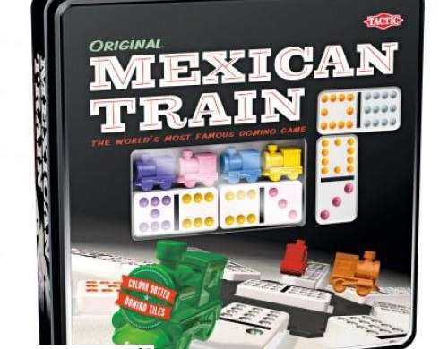 Mexikanisches Zugspiel in einer Metalldose