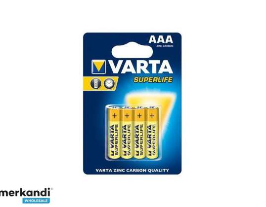 Batteri Varta Superlife R03 Micro AAA 4 stk.