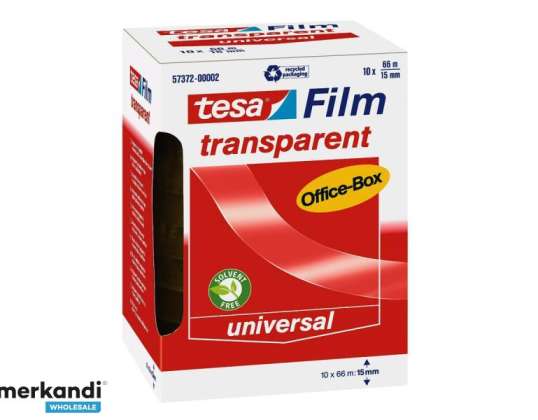 tesa Film transparent pentru dozator de masă 10 buc. 66m x 15mm 57372