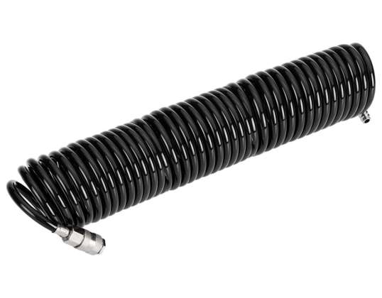Spiral trykkslange 6,5 x 10 mm. 15 m. PU