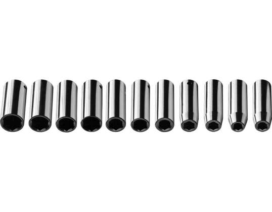 Schlagschrauberaufsätze 1/2&quot;. 10 24 mm. Satz 11 Stück.