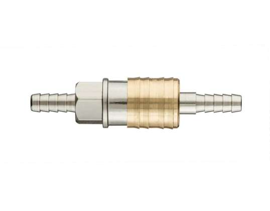 Kompressor-Schnellkupplung mit 6 mm Schlauchverschraubung