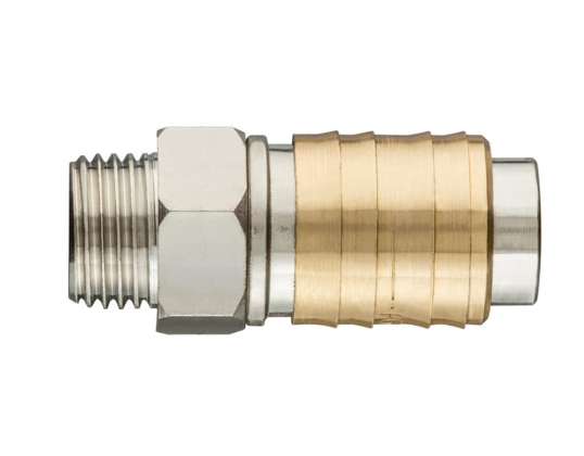 Schnellkupplung für Kompressor mit Außengewinde 3/8"