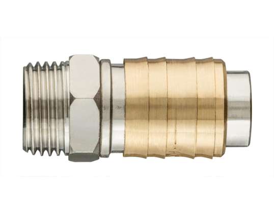 Schnellkupplung für Kompressor mit Außengewinde 1/2"